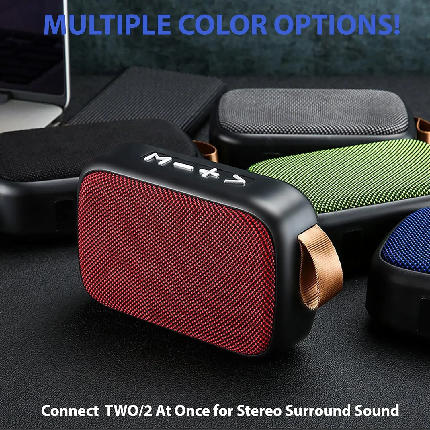 Speaker Compatible with Vertu Signature Touch for Bentley Fabric Design 3W Playtime 6H Indoor, Outdoor Travel (Black)