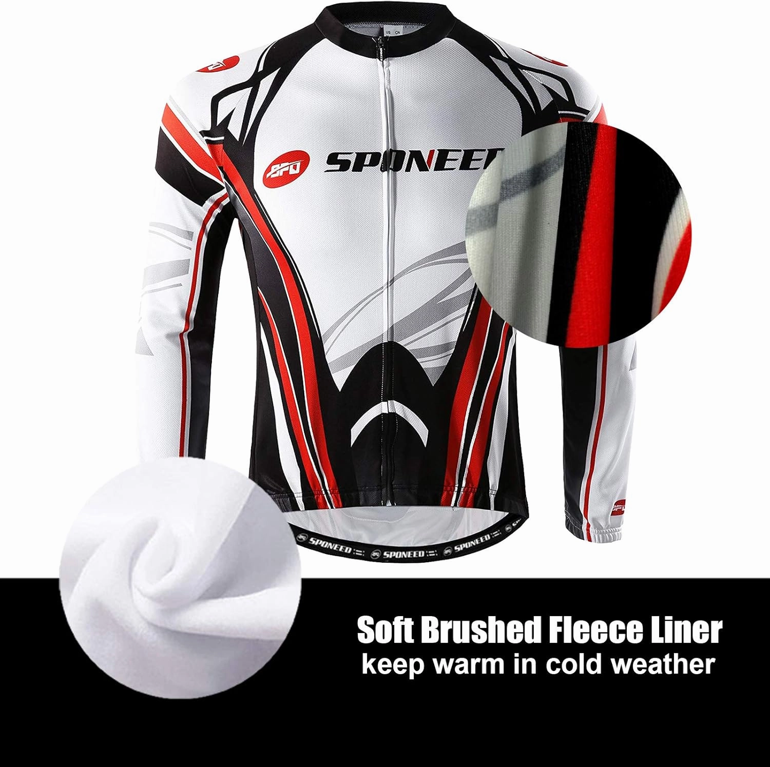 sponeed Men's Cycling Jersey Full Sleeve Riding Wear Long Sleeve T Shirts Pants