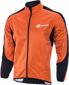 sponeed Men's Windproof Jackets Cycling Fleece Coat Shirts Winter Thermal Snowing Running Tops Bike Overcoats