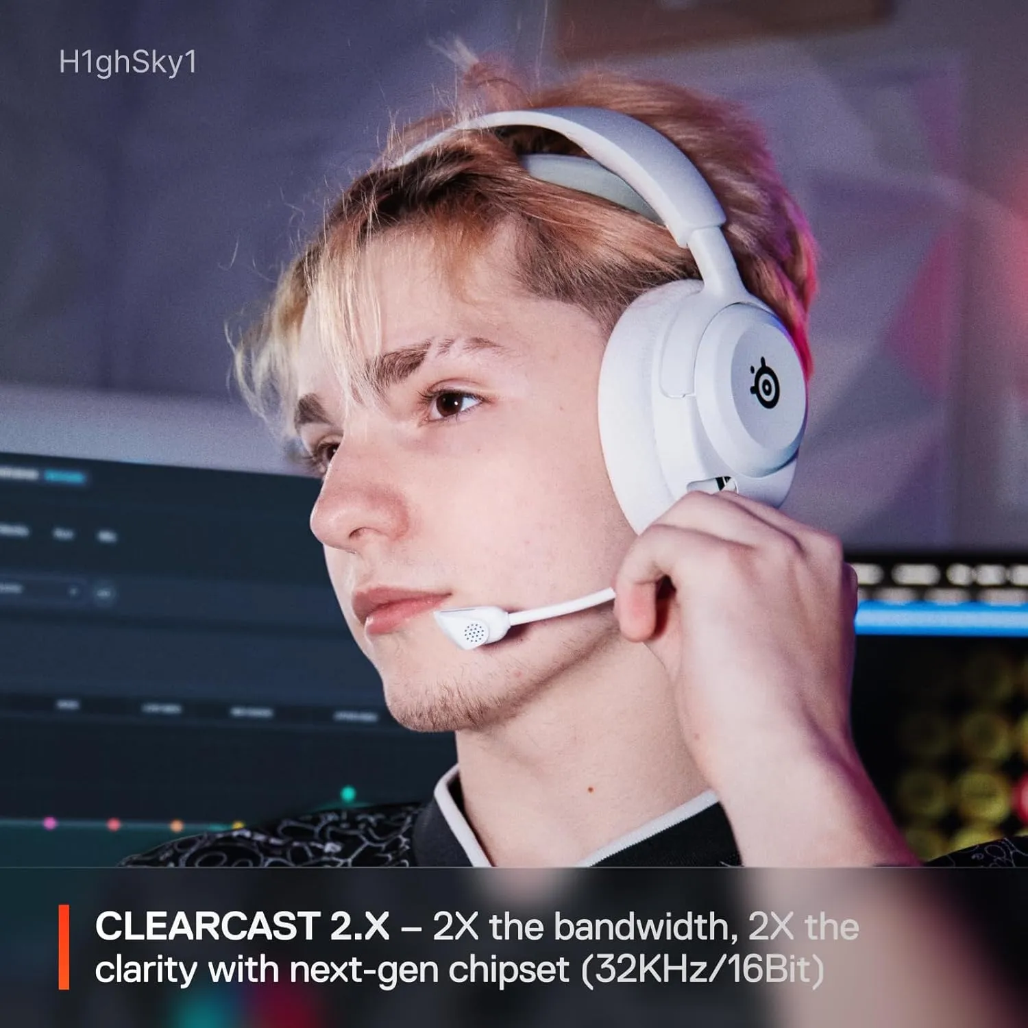 SteelSeries Arctis Nova 5P Wireless Multi-System Gaming Headset — White — Neodymium Magnetic Drivers — 100  Audio Presets — 60 HR Battery — 2.4GHz or BT — Gen2.X Mic — PS5, PS4, PC, Switch, Mobile