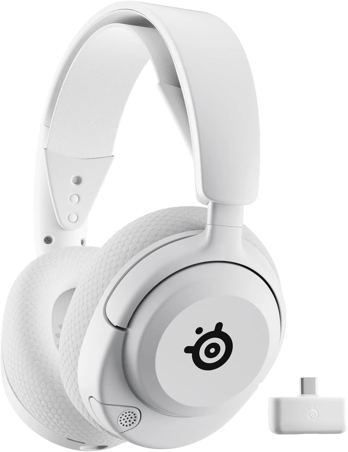 SteelSeries Arctis Nova 5P Wireless Multi-System Gaming Headset — White — Neodymium Magnetic Drivers — 100  Audio Presets — 60 HR Battery — 2.4GHz or BT — Gen2.X Mic — PS5, PS4, PC, Switch, Mobile