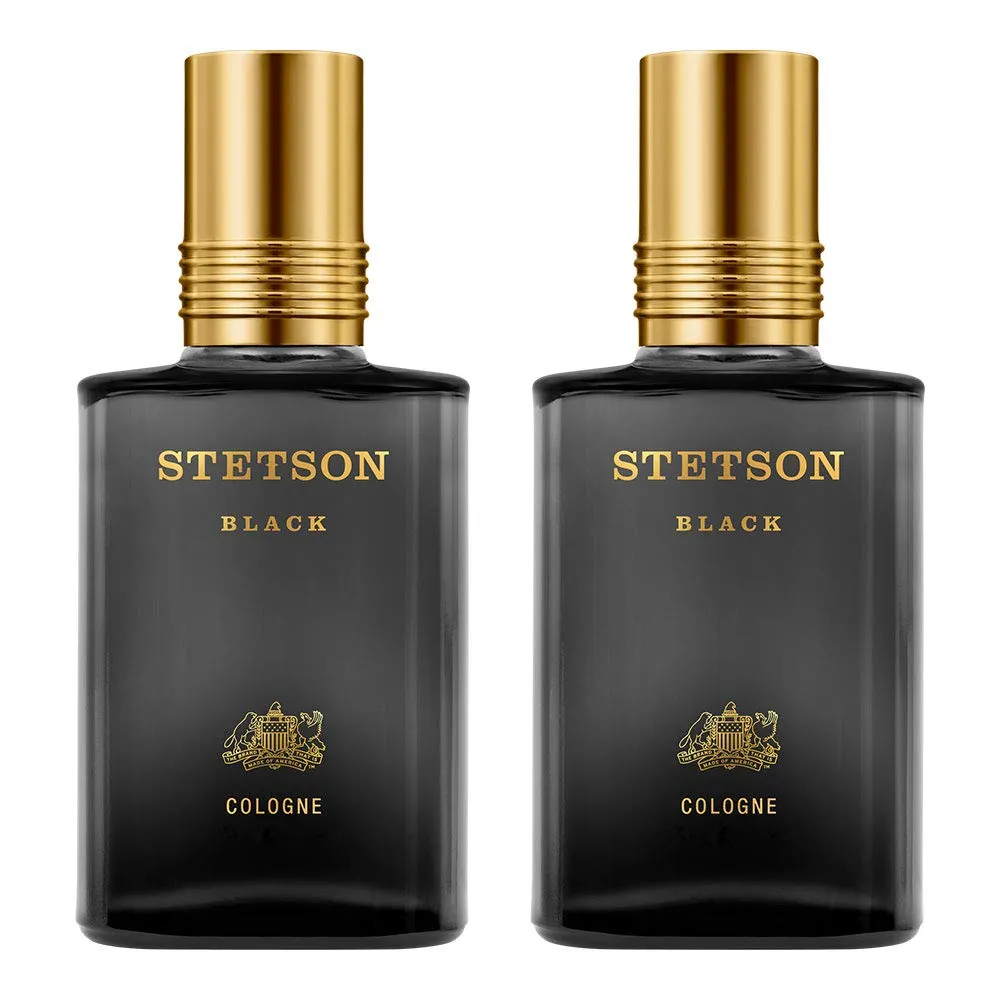 Stetson Black Eau De Cologne Spray 44Ml, Pack Of 2, 1.5 Fl Oz