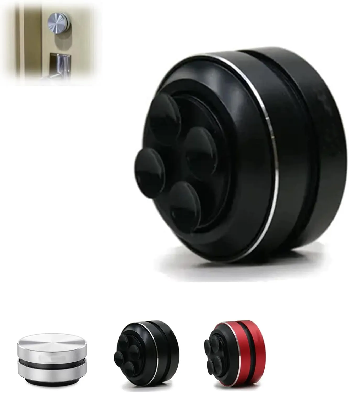 Stickatune Speaker, Bone Conduction Wireless Bluetooth Speaker, Mini Portable Resonance Stereo Creative Speaker, Built-in Mic Sound for Home,Outdoor, Travel (Black)