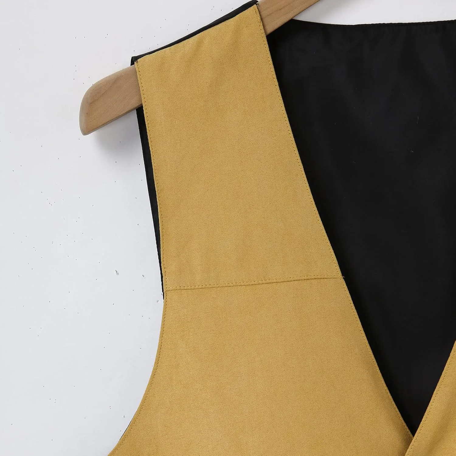 Suit Vest Leather V Neck Pocket Retro Color Vest Blouse With Button Brown Vest Linen Vest Men For Hunting Vest For