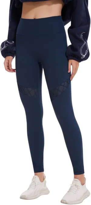 Sustainale High Waisted Yoga Capris Leggings with Pockets for Women Workout Fitness Running Pants Tight