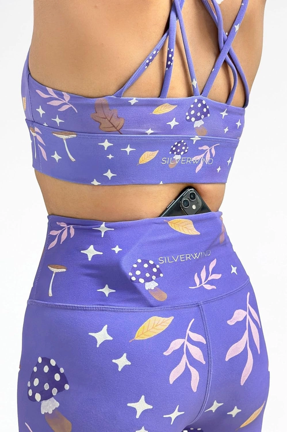 Sustainale High Waisted Yoga Capris Leggings with Pockets for Women Workout Fitness Running Pants Tight