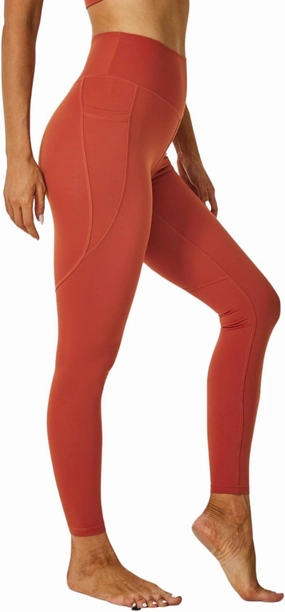 Sustainale High Waisted Yoga Capris Leggings with Pockets for Women Workout Fitness Running Pants Tight