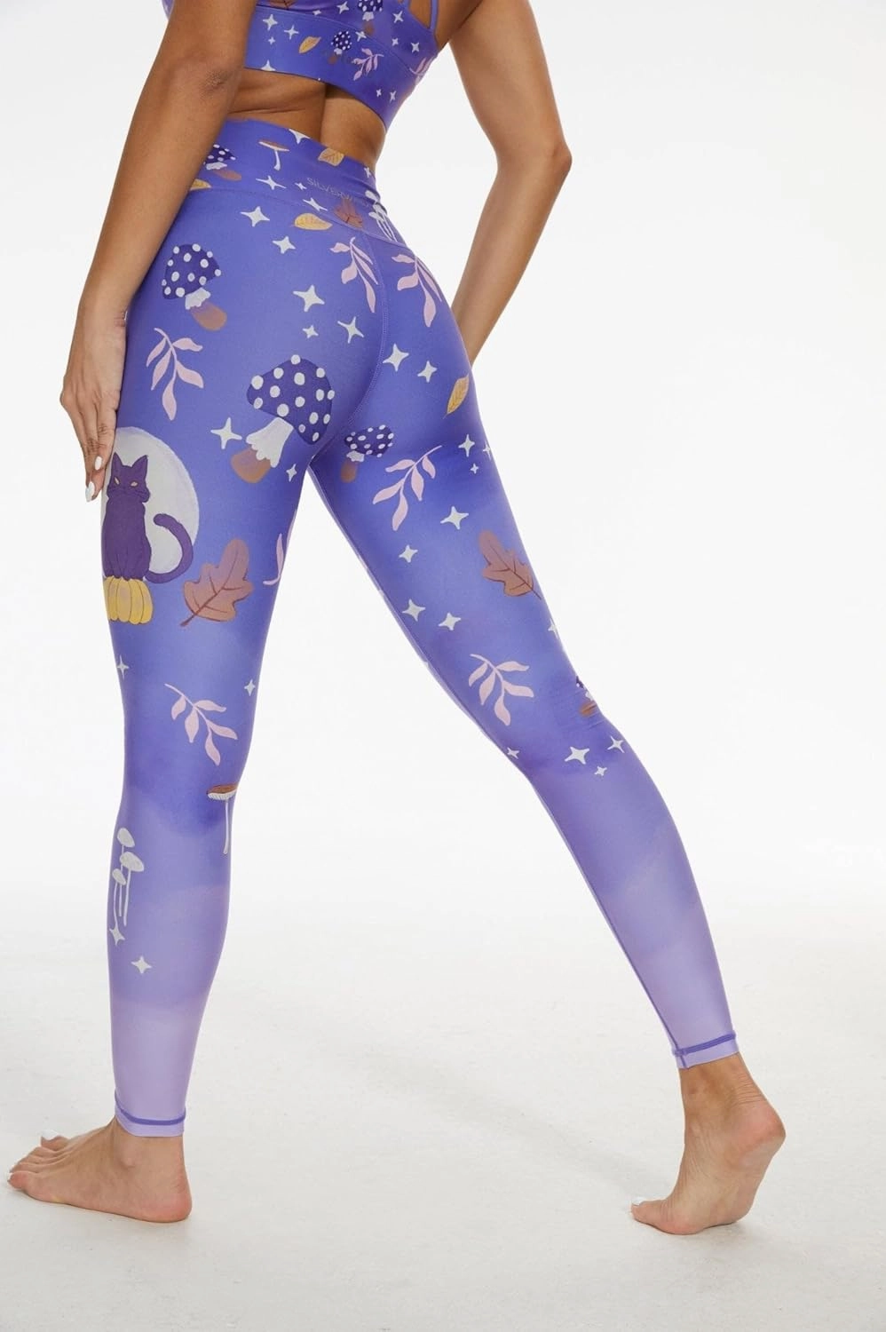 Sustainale High Waisted Yoga Capris Leggings with Pockets for Women Workout Fitness Running Pants Tight