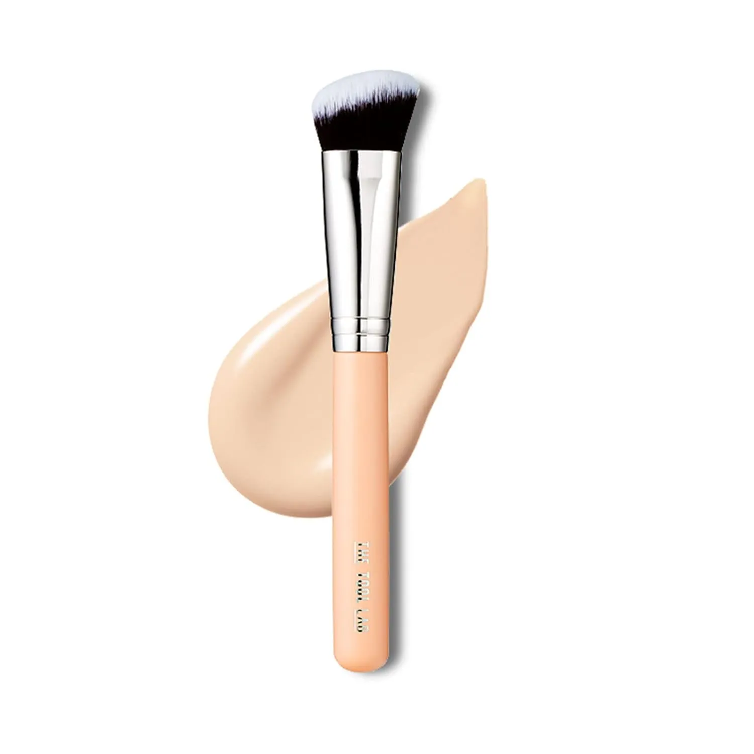 THE TOOL LAB 154 Small Contouring Brush -Liquid Cream Highlighter Blush Poweder Contour Cheek Brush Premium Makeup Brush -Premium Quality Natural Hair Bristles Cosmetic