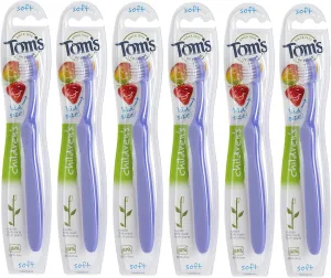 Tom's of Maine Kids BPA-Free Toothbrush, Soft, 6-Pack