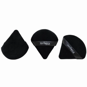 Totemica Assorted Triangle Velvet Powder Puff Assorted - Wholesale 24 Units (ASTVPP)
