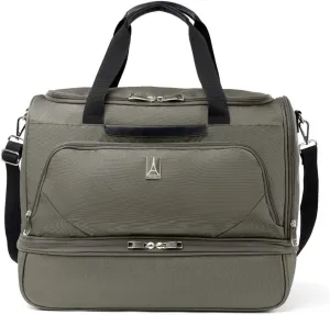 Travelpro Maxlite 5 Softside Carry-on Weekender with Drop-Bottom Compartment, Lightweight Overnight Travel Duffel Bag, Men and Women, Slate Green, 19-Inch