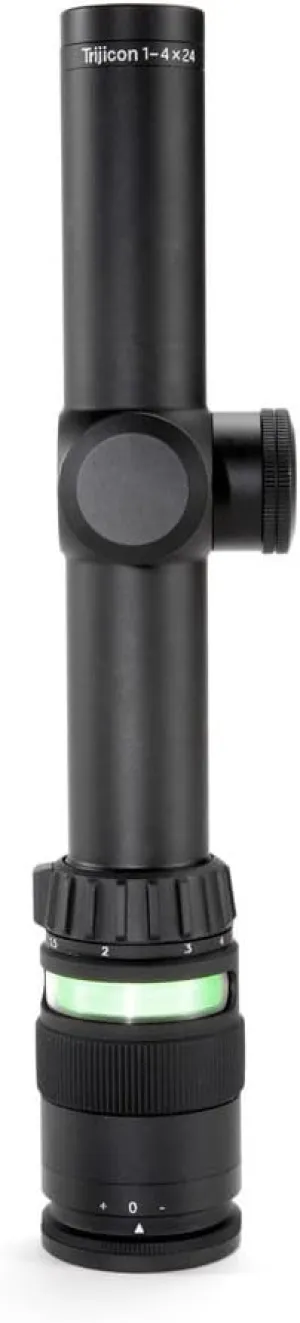 Trijicon TR24 AccuPoint 1-4x24 Riflescope German #4 Crosshair with Green Dot Reticle, 30mm Tube
