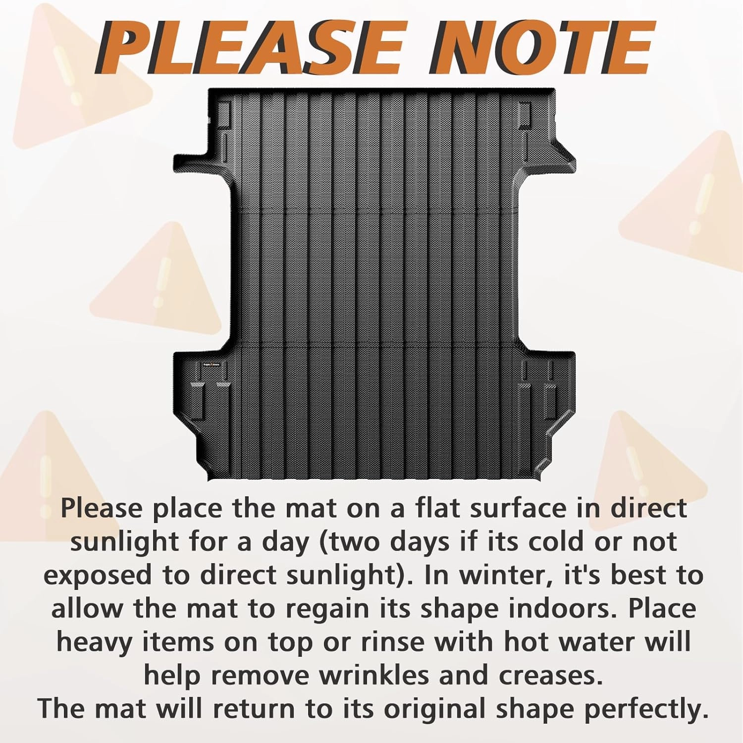 TripleAliners Truck Bed Mat Compatible with 2019-2024 2025 Chevy Silverado/GMC Sierra 1500 Accessories 5'8'' Vehicle Bed Perfectly Flush All Weather Protection TPE Heavy Duty Pickup Cargo Mat
