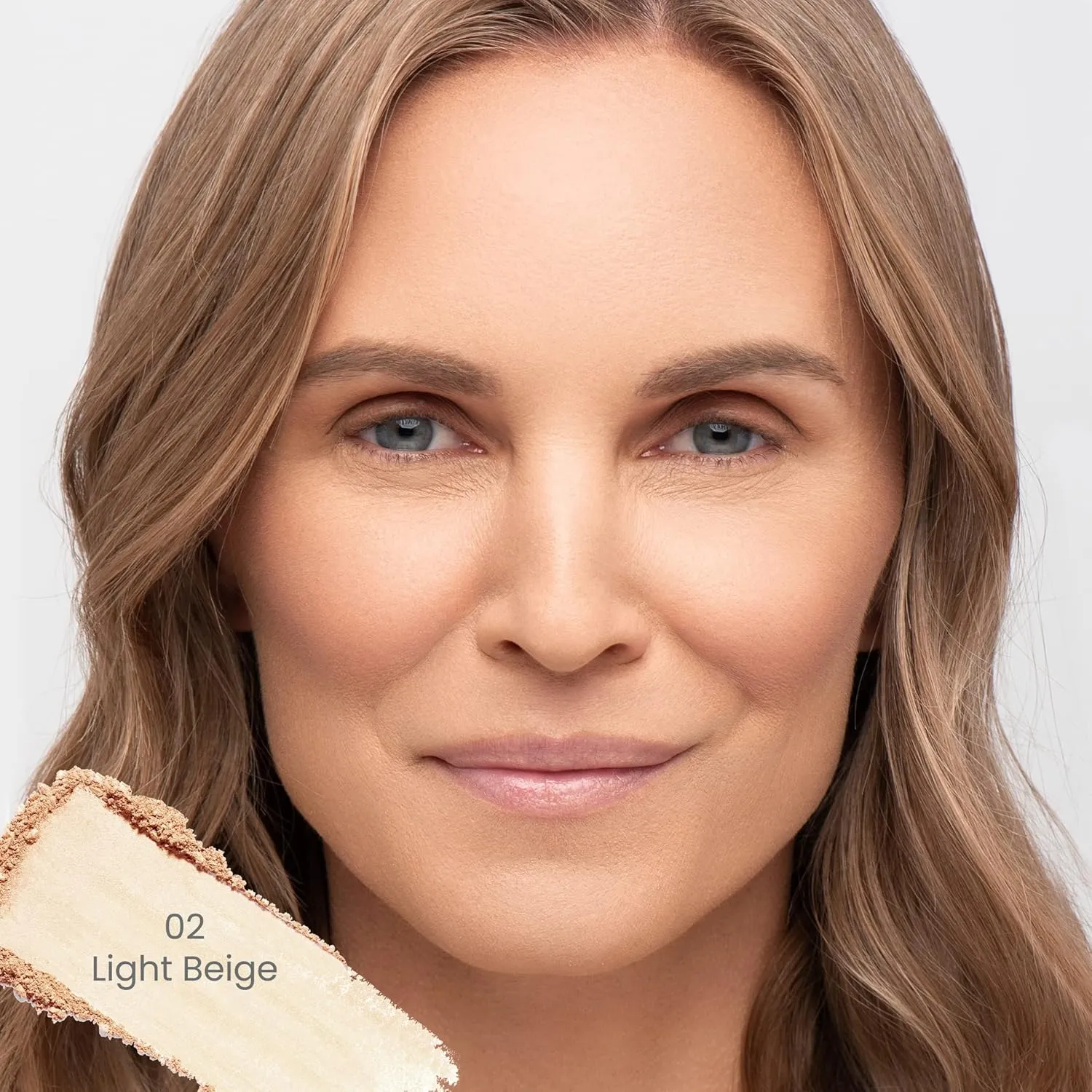 True   Luscious Sheer Halo Complexion Powder in Light Beige - Talc-Free Setting & Foundation Powder - Oil Control Mineral Pressed Powder with Kaolin Clay - Clean, Vegan & Cruelty-Free - 0.32 oz