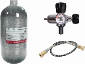 TUXING 4500Psi 2.5L Carbon Fiber Scuba Tank with Regulator Fill Station ,High Pressure Composite Cylinder NOT DOT ,Diving Tank,Pcp Air Tank for Pcp Air Rifle Snorkeling Water Sports