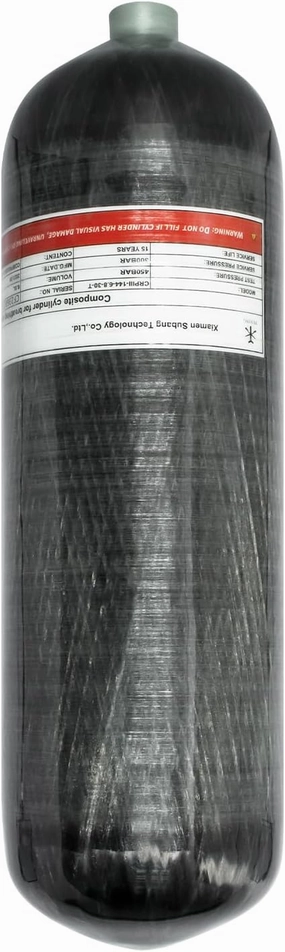 TUXING 4500Psi Pcp Air Tank,High Pressure Composite Cylinder,Carbon Fiber Air Tank 6.8L,CE Approved,Pcp Paintball Air Tank Diving Tank（Empty Bottle） M18*1.5