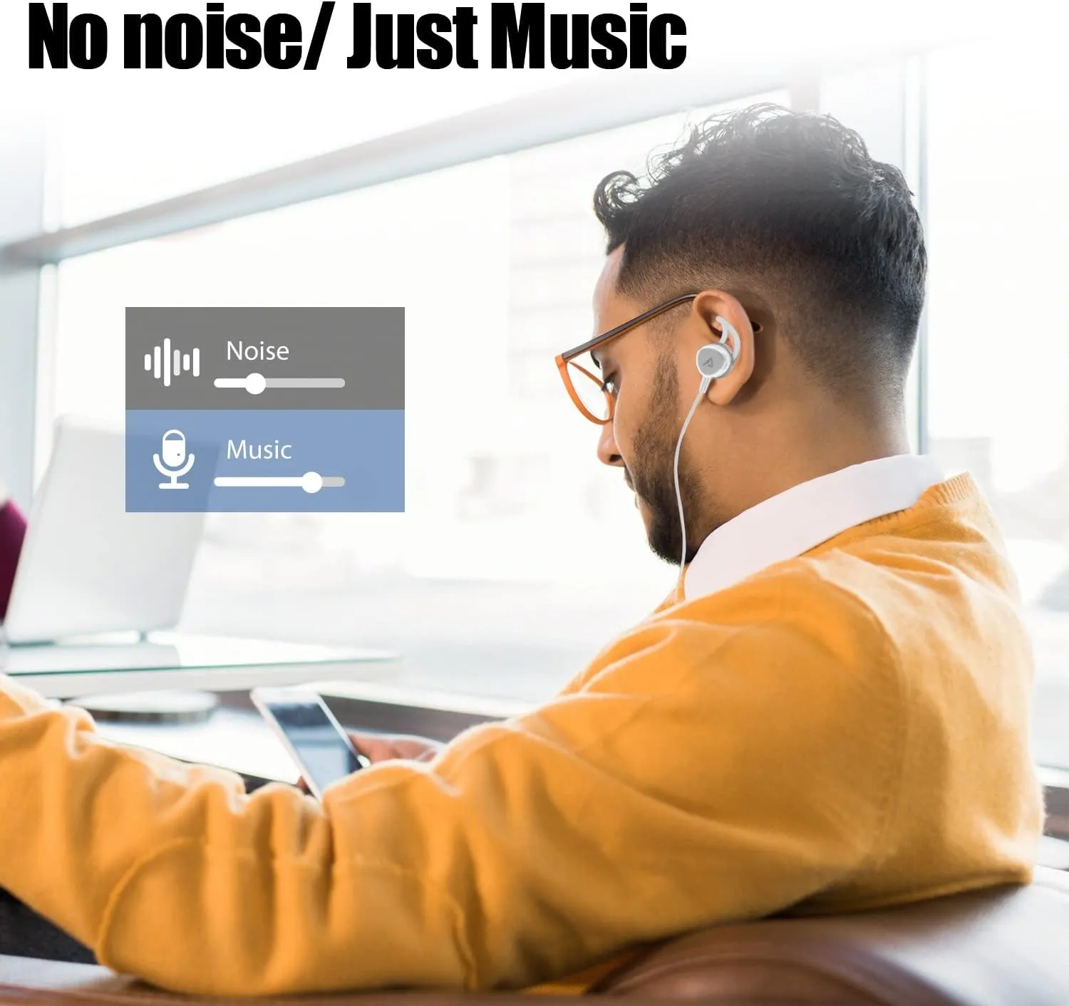 USB C Headphones, Type C Earbuds Magnetic Wired Earphones with Microphone and Volume Control Compatible with Google Pixel Xiaomi Samsung Oneplus Sony MacBook White