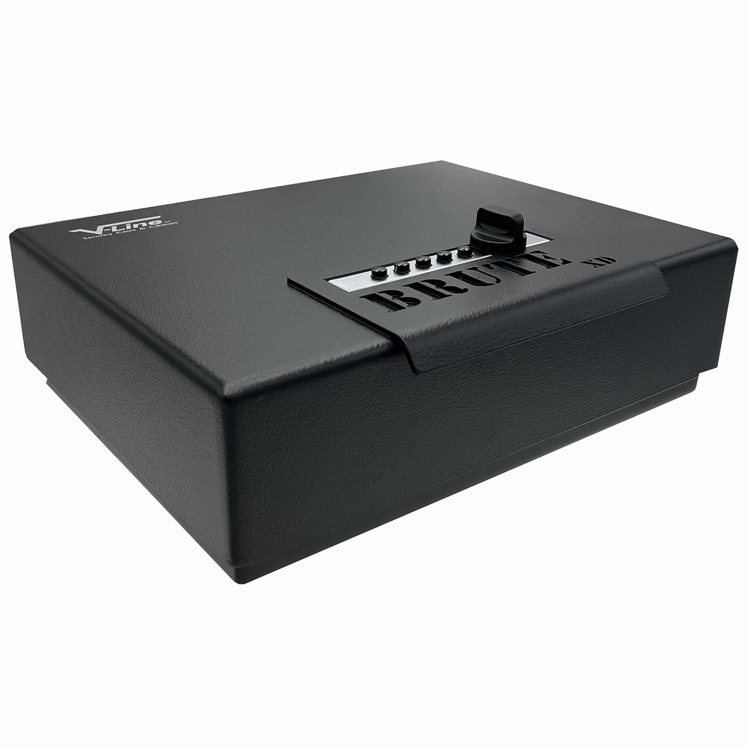 V-Line Brute XD Heavy Duty Safe with Quick Access Lock and HD Lock Cover to prevent Punch through, Black, (1394-S FBLK)