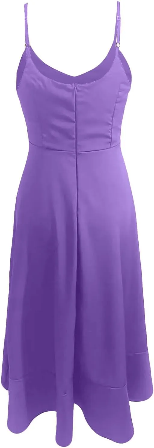 Vacation Dresses for Women 2025 Tank Dress Basic Sleeveless V Neck Long Maxi Dresses Party Club Flowy Sundresses