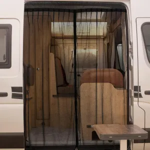 Van Bug Screen High Roof Mosquito Bug Net for Camping Screen Universal Size Mosquito Net Center Zipper Closure with Zipper Van Camping(Medium, 65 x 65 Inch)