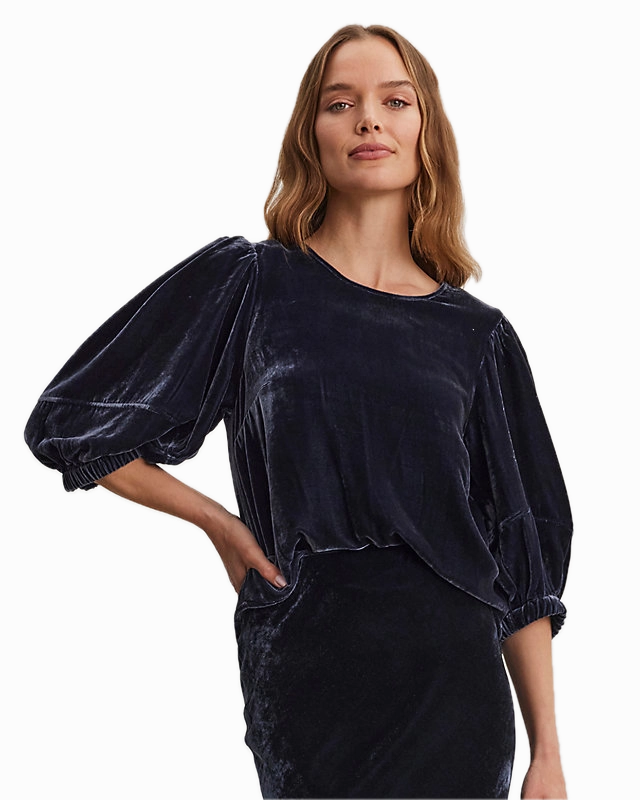Velvet Nancy Silk Velvet Top