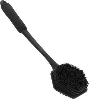 Versatile Silicone Bath Brush Long Handle Body Scrubber for Shower Bath Cleaning