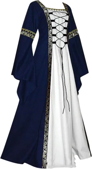 Victorian Dress for Women 1800S Medieval Renaissance Dress Corset Flare Sleeve Vintage Dress Cocktail Party Ball Gown