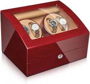 Watch Display Box 2 3/4 6/6  7Automatic Watch Winder With Extra Watch Storages Watches Display Box With Silent Motor Flexible Watch Pillow Wood Shell Piano Finish4 6