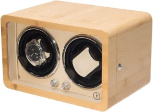 Watch Winder, Dual-Position Watch high-end and Wood Automatic Watch Winder, Silent Rotating Motor, Anti-Magnetic, 12.5 * 16 * 14.1cm