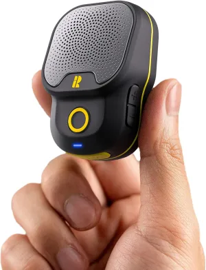 Wearable Bluetooth V5.3 Speaker, 30H Working Time Clip-On Wireless Jobsite Water-Resistant Portable Speaker, Built-in ENC Mic for Hands-Free Music/Calls, IPX7 Waterproof, TWS Portable Speaker