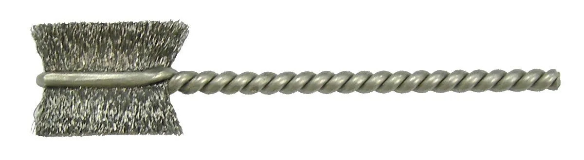 Weiler 21031 Power Tube Brush, Burrite Style, 5/8", 0.05" Steel Wire Fill, 5/8" Length, Made in The USA (Pack of 10)