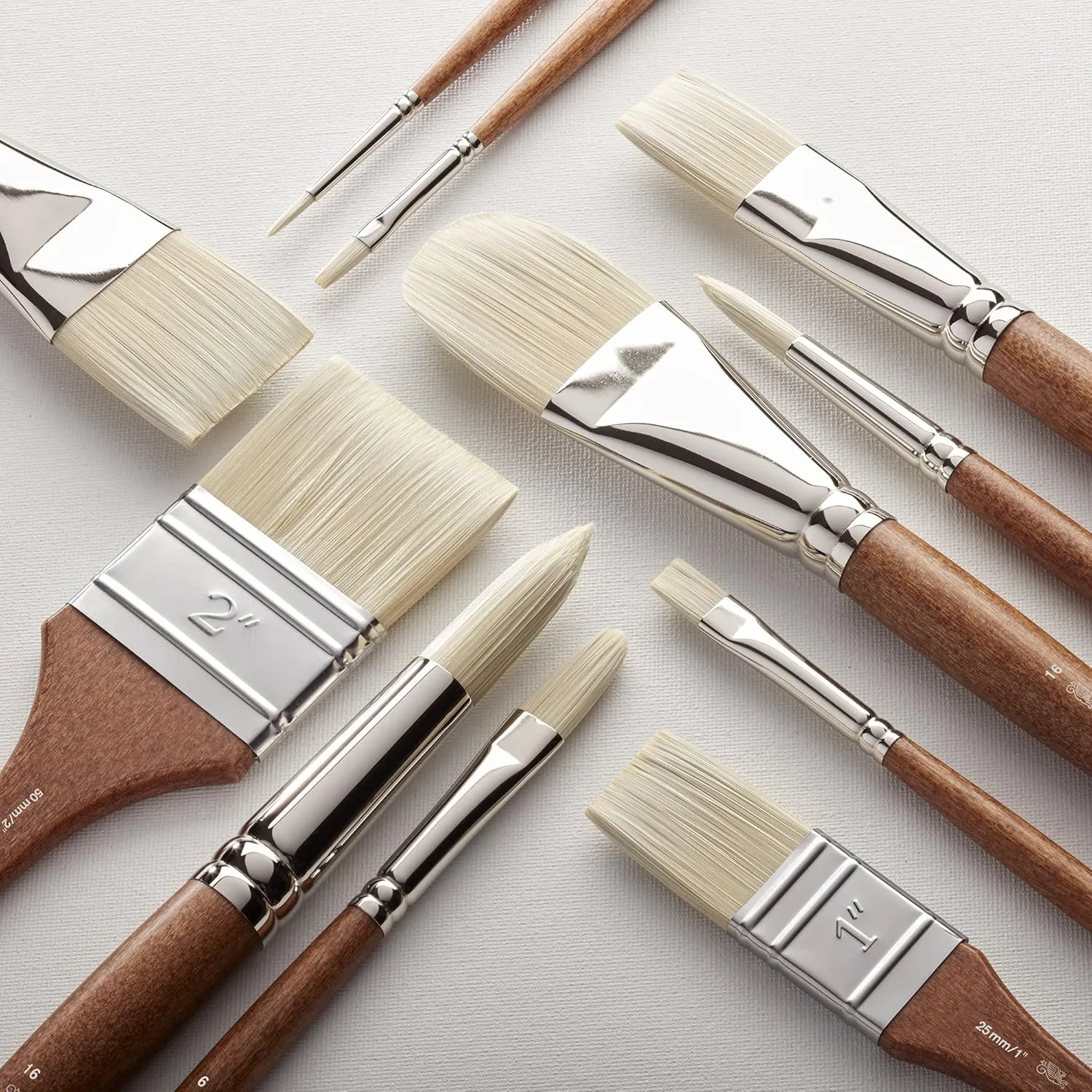 Winsor & Newton Artists' Oil Synthetic Brush, Flat #12