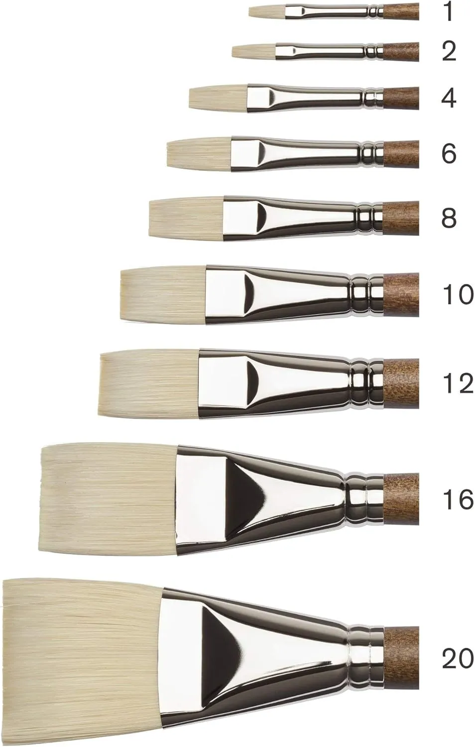 Winsor & Newton Artists' Oil Synthetic Brush, Flat #12