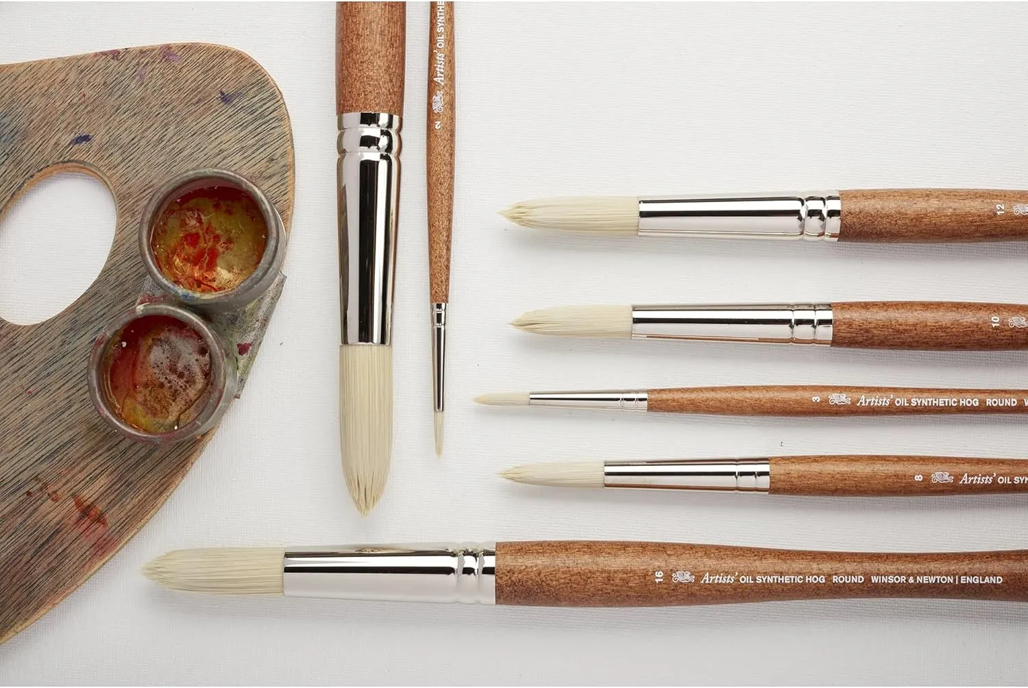 Winsor & Newton Artists' Oil Synthetic Brush, Flat #12