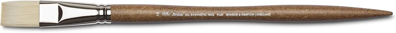 Winsor & Newton Artists' Oil Synthetic Brush, Flat #12