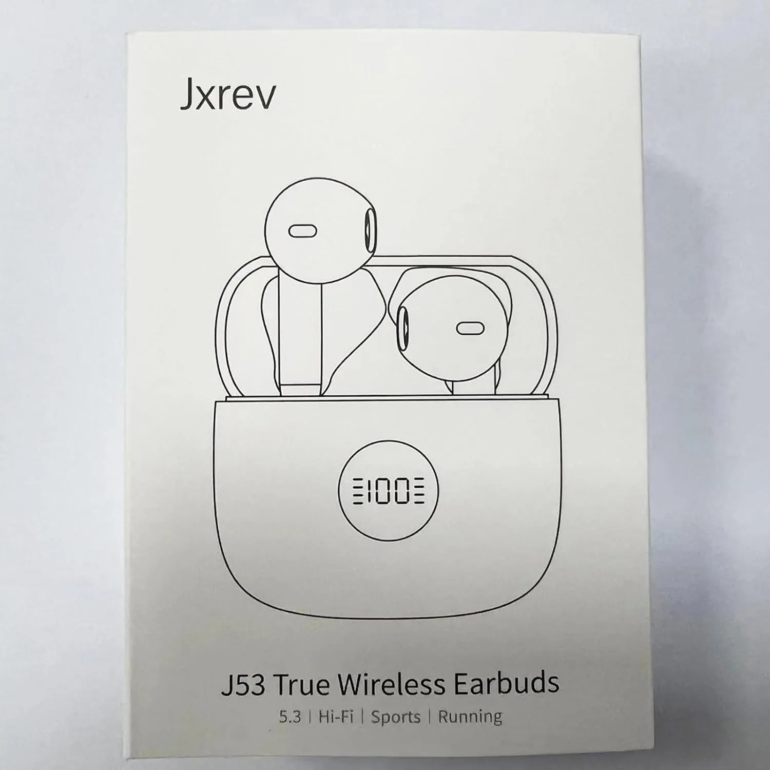 Wireless Earbuds, Bluetooth 5.4 Headphones HiFi Stereo, in Ear Earphones with LED Display 4 ENC Noise Cancelling Mics, 40H Playback Ear Buds with Mini Case, IP7 Waterproof Headset with USB C Charging