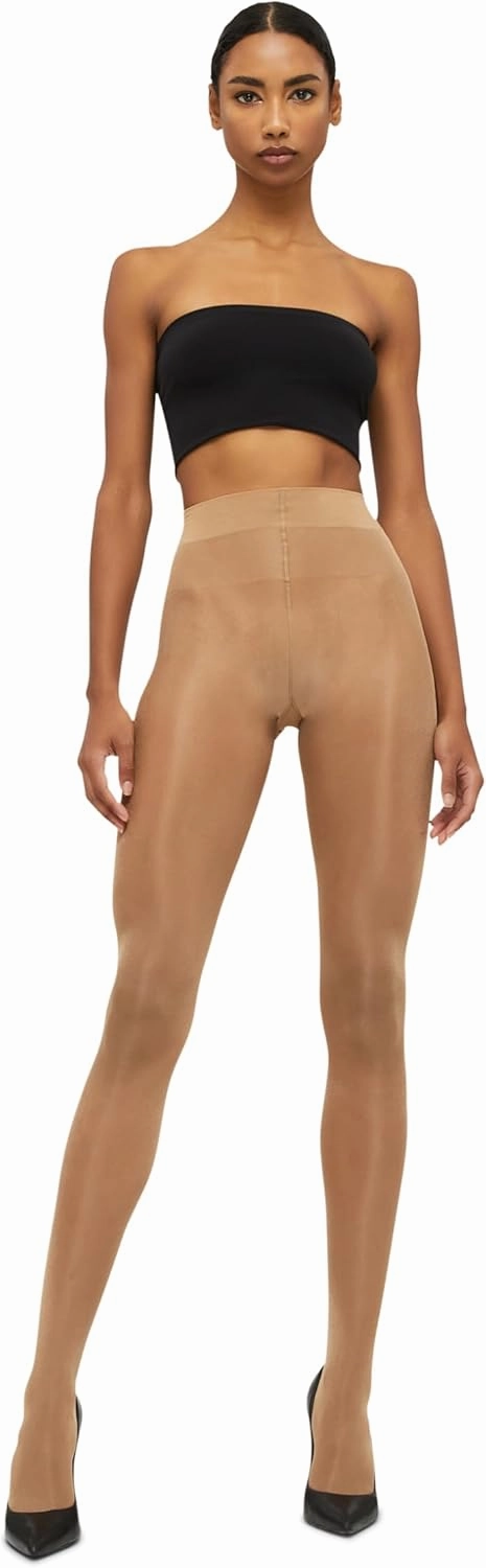 Wolford Satin Touch 20 Denier Tights For Women Soft Satin Feel Sheer Hosiery Extra-Wide Waistband Perfect for Any Occasion