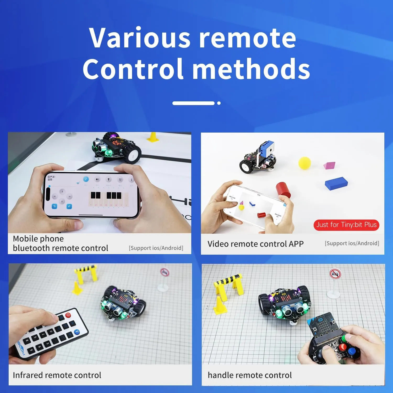 Yahboom Microbit Robot Car Remote Control,Esp32 Camera Module,Line Tracking, Ultrasonic,Tracking Sensor,Infrared Receiver,Searchlight,Programming for Kids STEM (Without V2)…
