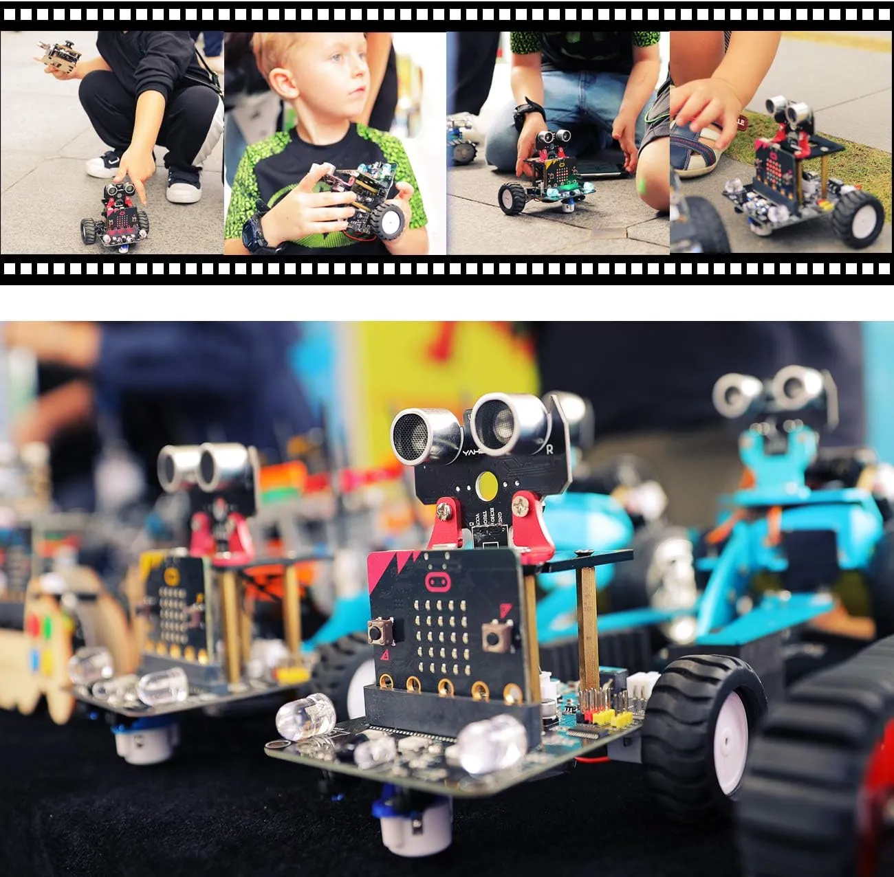 Yahboom Microbit V2 Coding Smart Robotics Toys DIY STEM Science Education RC Car Kit for Kids 10  Compatible with BBC Micro bit Classroom Teaching Props Preferred