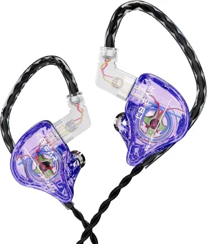 YINYOO KBEAR Storm Earphones in Ear Monitor for Singers Drummers Musicians Bassists, Hi Res Wired Earbuds in Ear Headphones Custom IEM, Detachable OFC Silver-Plated Cable Auriculares